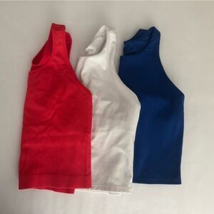 DSG Girls Performance Shelf Bra Tank Tops - Medium - set of 3